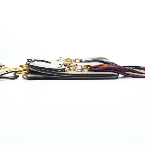 Chloe Jane Fringe Leather Suede Shoulder Bag beige WS24766