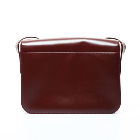 CARTIER Must Do Leather Shoulder Bag Red WS24771