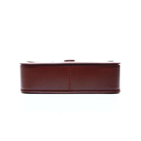 CARTIER Must Do Leather Shoulder Bag Red WS24771