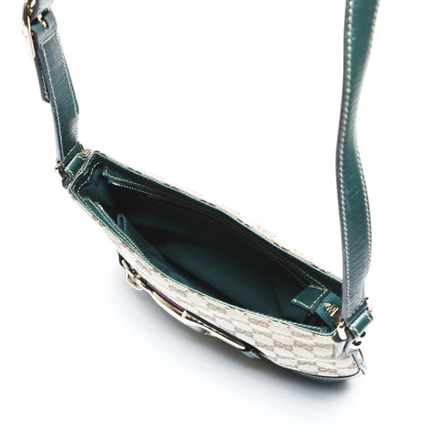 GUCCI GG canvas horsebit Shoulder Bag beige WS24772