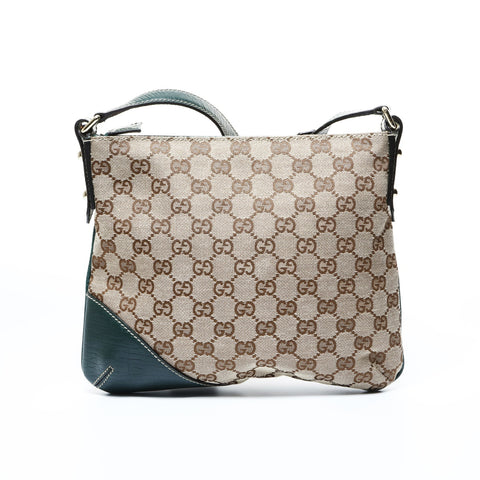 GUCCI GG canvas horsebit Shoulder Bag beige WS24772