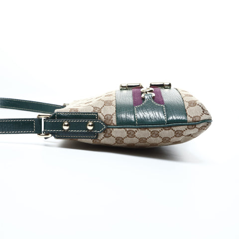 GUCCI GG canvas horsebit Shoulder Bag beige WS24772