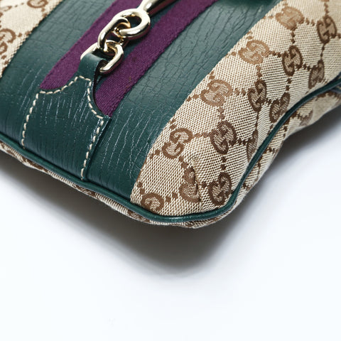 GUCCI GG canvas horsebit Shoulder Bag beige WS24772