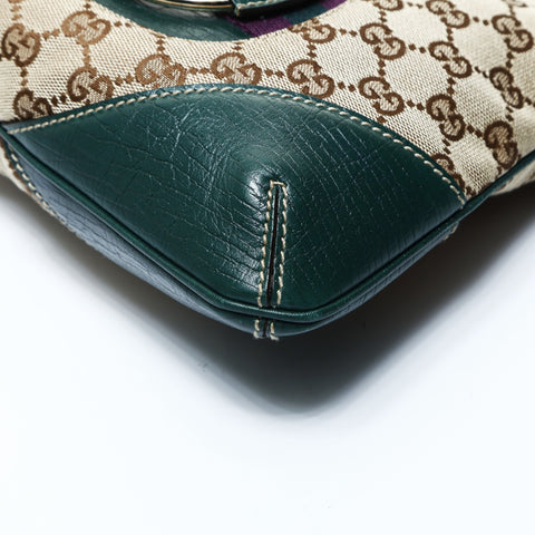 GUCCI GG canvas horsebit Shoulder Bag beige WS24772