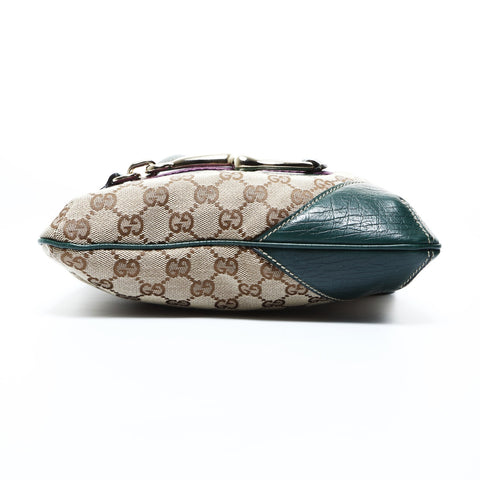 GUCCI GG canvas horsebit Shoulder Bag beige WS24772