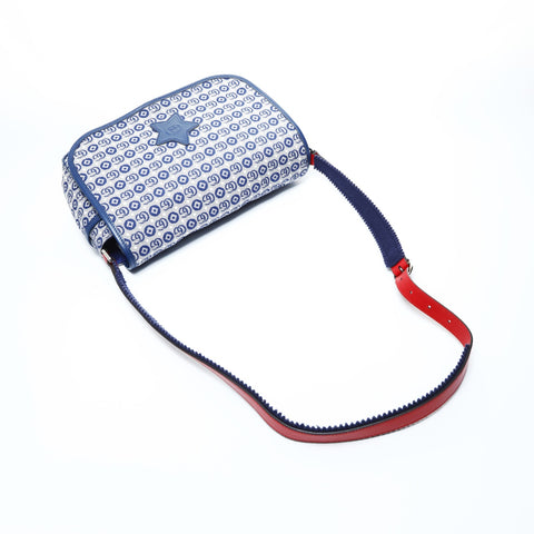 GUCCI GG Canvas Star Shoulder Bag blue WS24773