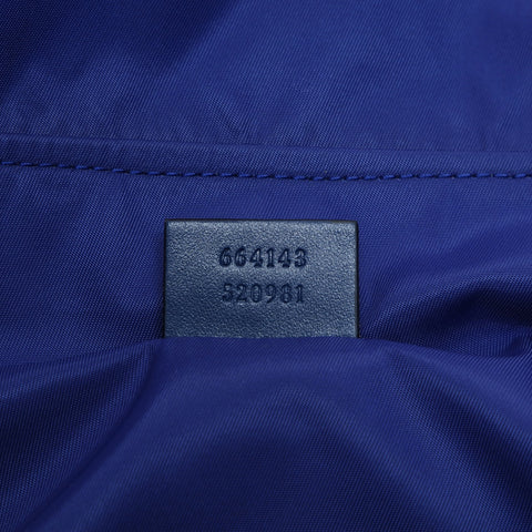 GUCCI GG Canvas Star Shoulder Bag blue WS24773