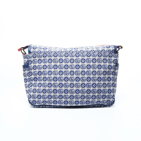 GUCCI GG Canvas Star Shoulder Bag blue WS24773