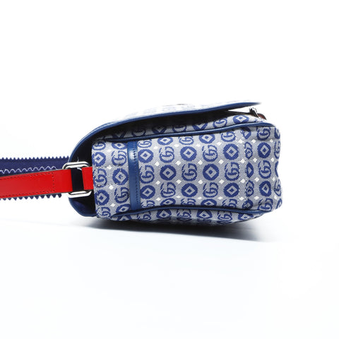 GUCCI GG Canvas Star Shoulder Bag blue WS24773