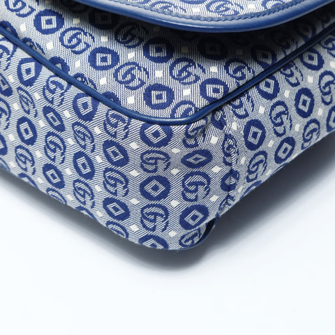 GUCCI GG Canvas Star Shoulder Bag blue WS24773