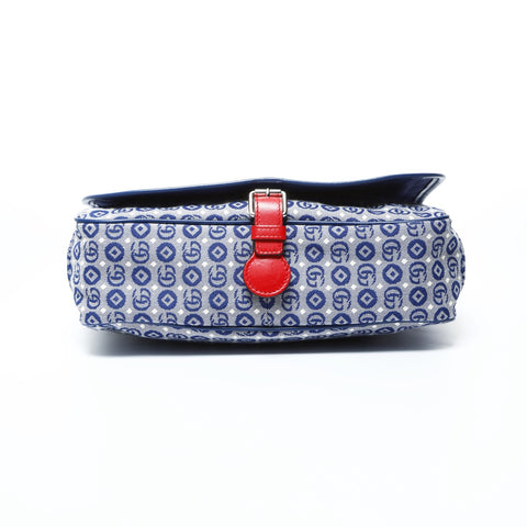 GUCCI GG Canvas Star Shoulder Bag blue WS24773