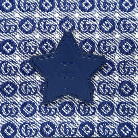 GUCCI GG Canvas Star Shoulder Bag blue WS24773