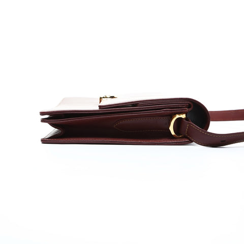 CARTIER must do Shoulder Bag Red WS24774
