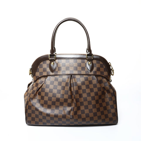 LOUIS VUITTON 2011 Damier Trevi GM Handbag Brown WS24776