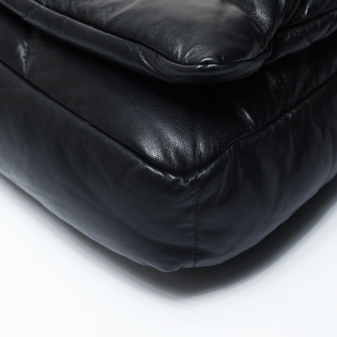 PRADA Logo Padded Nappa 2way Shoulder Bag black WS24777