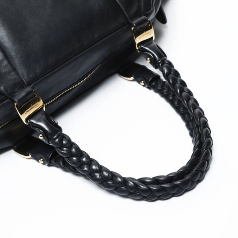 Salvatore Ferragamo ribbon Shoulder Bag black WS24778