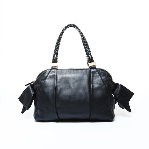 Salvatore Ferragamo ribbon Shoulder Bag black WS24778