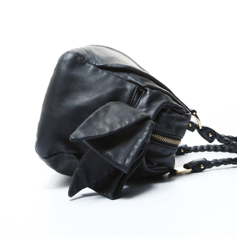 Salvatore Ferragamo ribbon Shoulder Bag black WS24778