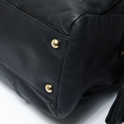 Salvatore Ferragamo ribbon Shoulder Bag black WS24778