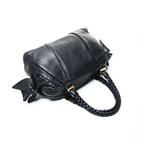 Salvatore Ferragamo ribbon Shoulder Bag black WS24778