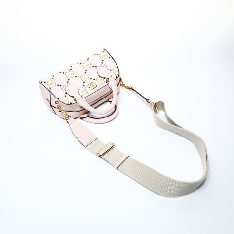 GUCCI Animal logo 2way Handbag pink WS24779