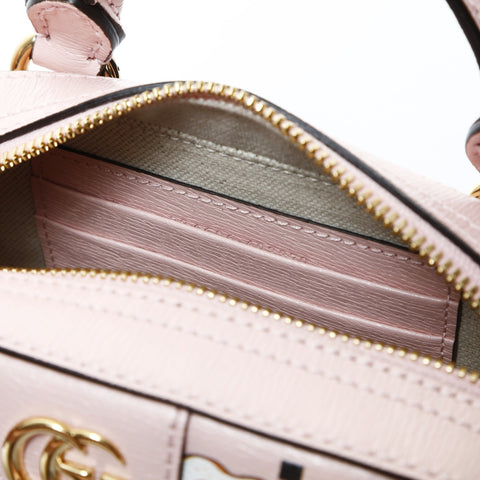 GUCCI Animal logo 2way Handbag pink WS24779