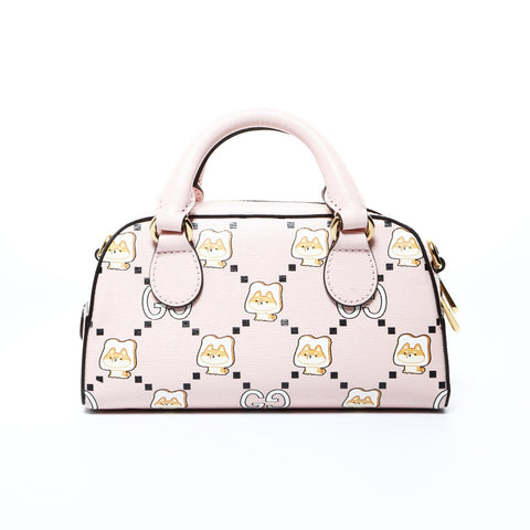 GUCCI Animal logo 2way Handbag pink WS24779