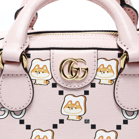 GUCCI Animal logo 2way Handbag pink WS24779