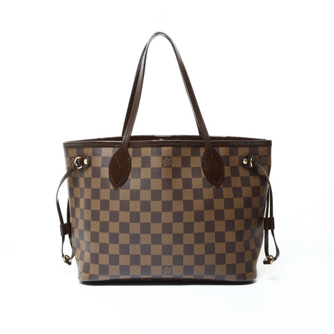 LOUIS VUITTON 2008 Damier Neverfull PM Tote Bag Brown WS24783