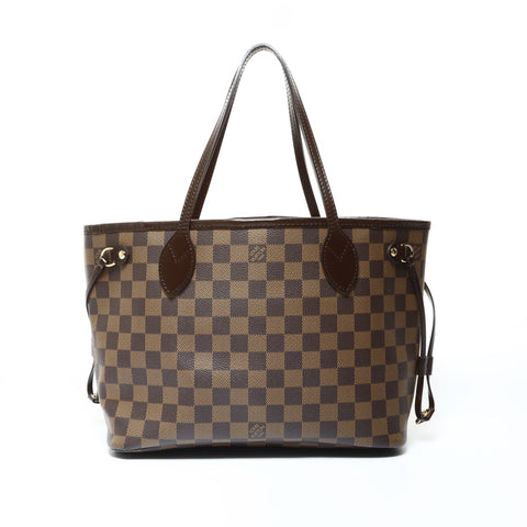 LOUIS VUITTON 2008 Damier Neverfull PM Tote Bag Brown WS24783