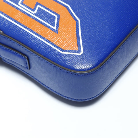 GUCCI Interlocking G print Shoulder Bag blue WS24785