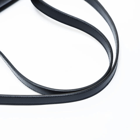 HERMES 1995 Y Stamp Constance 24 Gold Metal Shoulder Bag black WS24786