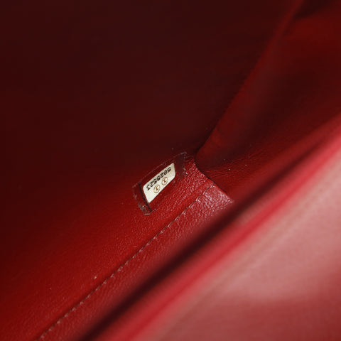 CHANEL 5th Series 1997-1999 Caviar Wild Stitch Camera Bag One Belt Shoulder Bag Red WS24788