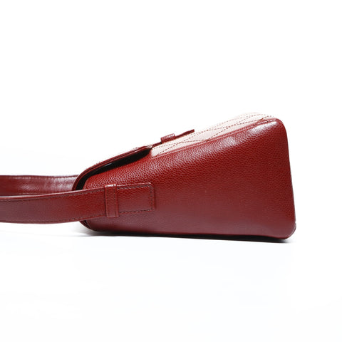 CHANEL 5th Series 1997-1999 Caviar Wild Stitch Camera Bag One Belt Shoulder Bag Red WS24788