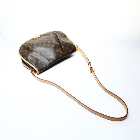 LOUIS VUITTON 2013 Monogramm Menilmontant MM Umhängetasche Braun WS24790