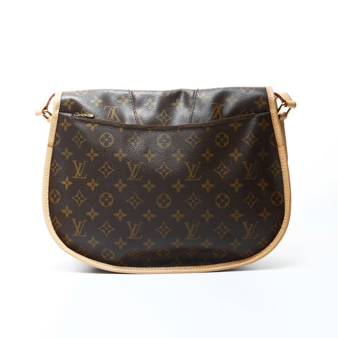 LOUIS VUITTON 2013 Monogram Menilmontant MM Shoulder Bag Brown WS24790