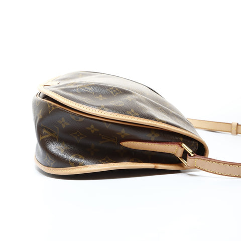 LOUIS VUITTON 2013 Monogram Menilmontant MM Shoulder Bag Brown WS24790