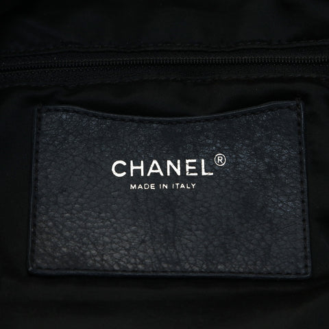 CHANEL No. 13 2009-2010 On the Road Hobo Calfskin Shoulder Bag black WS24792