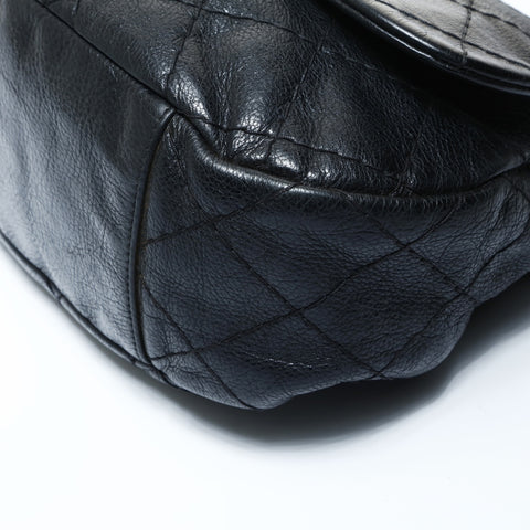 CHANEL No. 13 2009-2010 On the Road Hobo Calfskin Shoulder Bag black WS24792