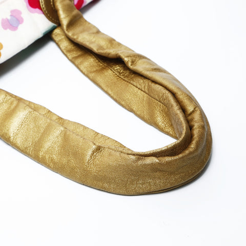 CHANEL No. 9 2004-2005 Canvas Floral Print Tote Bag multicolor WS24793