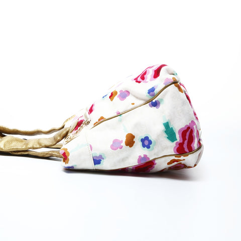 CHANEL No. 9 2004-2005 Canvas Floral Print Tote Bag multicolor WS24793