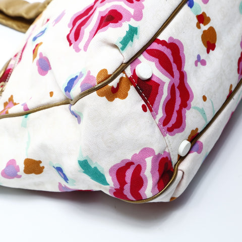 CHANEL No. 9 2004-2005 Canvas Floral Print Tote Bag multicolor WS24793