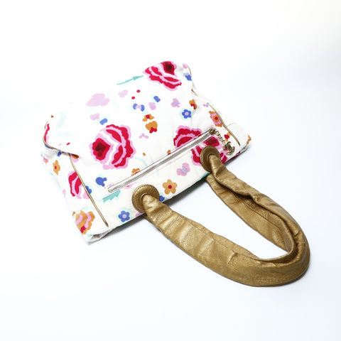 CHANEL No. 9 2004-2005 Canvas Floral Print Tote Bag multicolor WS24793