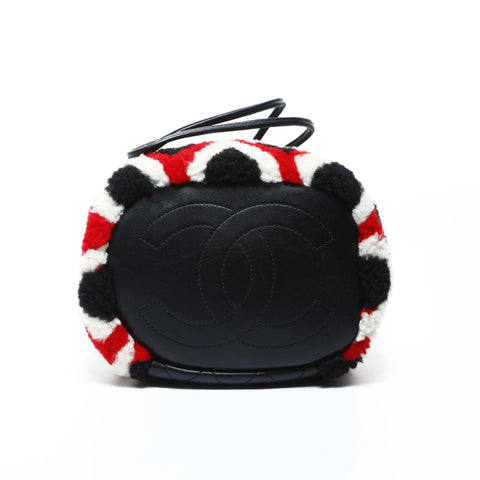 CHANEL No. 23 Mouton Boa Basket 2016-2017 Shoulder Bag multicolor WS24795