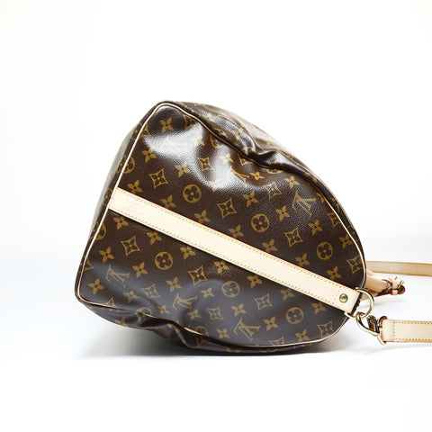 LOUIS VUITTON 2003 Monogram Keepall Bandouliere 55 Boston bag Brown WS24797