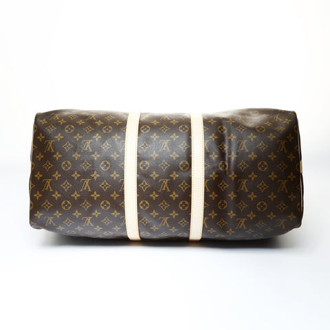 LOUIS VUITTON 2003 Monogram Keepall Bandouliere 55 Boston bag Brown WS24797