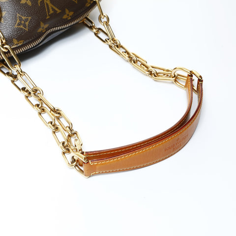 LOUIS VUITTON 2014 Karl Lagerfeld Punching Bag Baby Monogram Shoulder Bag Brown WS24800