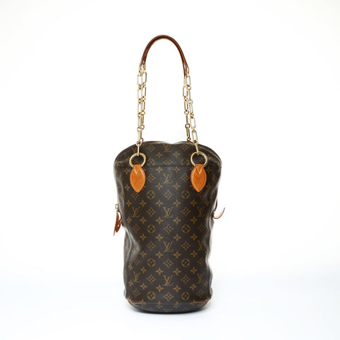LOUIS VUITTON 2014 Karl Lagerfeld Boxsack Baby Monogramm Umhängetasche Braun WS24800