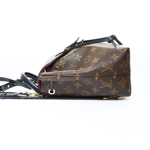 louis vuitton backpack montsouris monogram nm brown LOUIS VUITTON 2020 Montsouris NM BB Monogram Backpack Daypack Brown WS – NUIR VINTAGE
