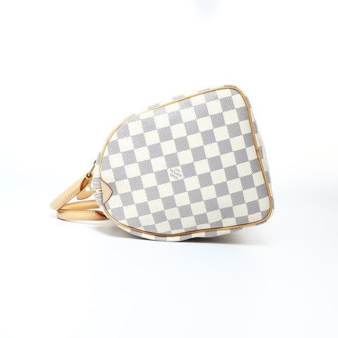 LOUIS VUITTON 2011 Damier Azur Speedy 30 Handbag white WS24802